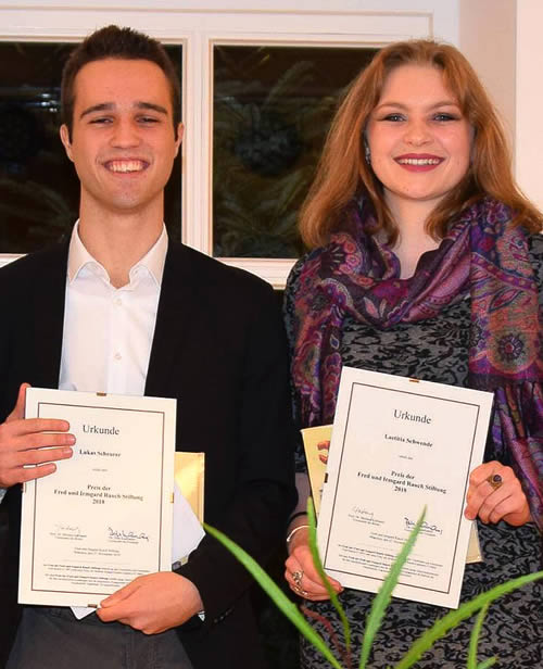 Laetitia Schwende (r.) und Lukas Scheurer (l.)