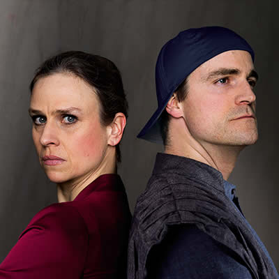 Melanie Haupt und Bodo Wartke in Antigone, 2018